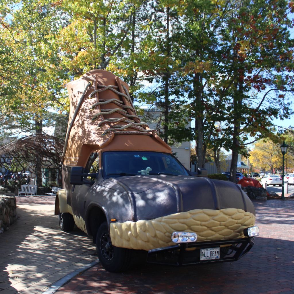 LL Bean Boot Car Freeport Maine